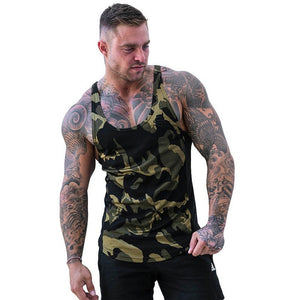 New Camouflage Tank Tops Men Brand Mens Sleeveless Shirts Summer Clothing Bodybuilding Undershirt Casual Fitness Tanktops vest