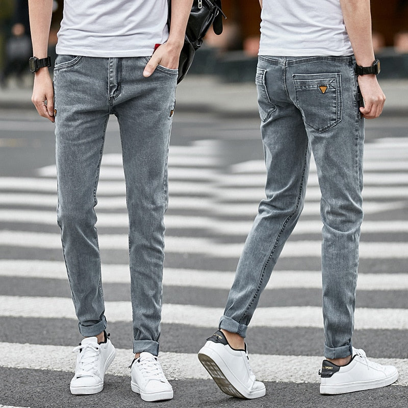 13 Style Design Denim Skinny Jeans Distressed Men New 2019 Spring Autumn Clothing Good Quality