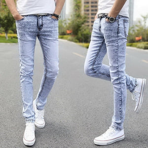 13 Style Design Denim Skinny Jeans Distressed Men New 2019 Spring Autumn Clothing Good Quality