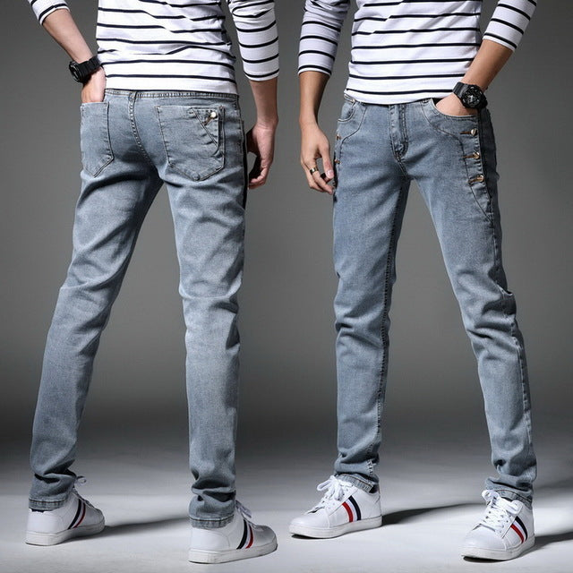 13 Style Design Denim Skinny Jeans Distressed Men New 2019 Spring Autumn Clothing Good Quality