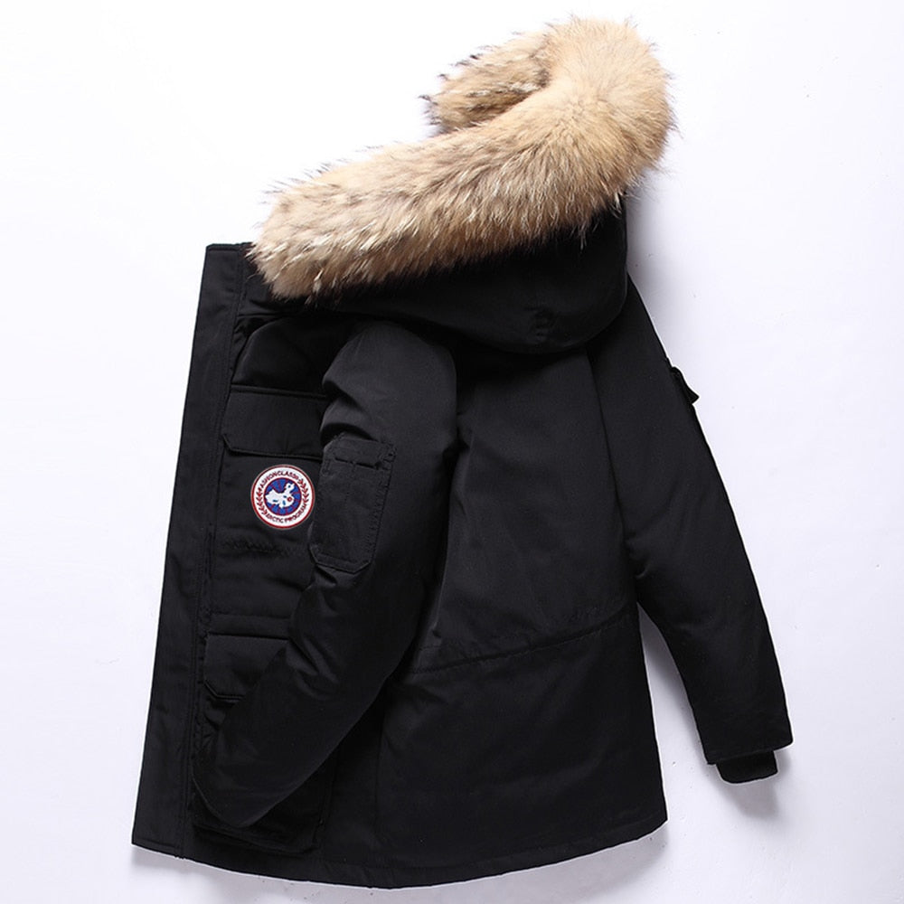 Winter Feather Men's down Jacket Short Canada down Jacket Outdoor Workwear Thick Warm Men's Winter Jacket