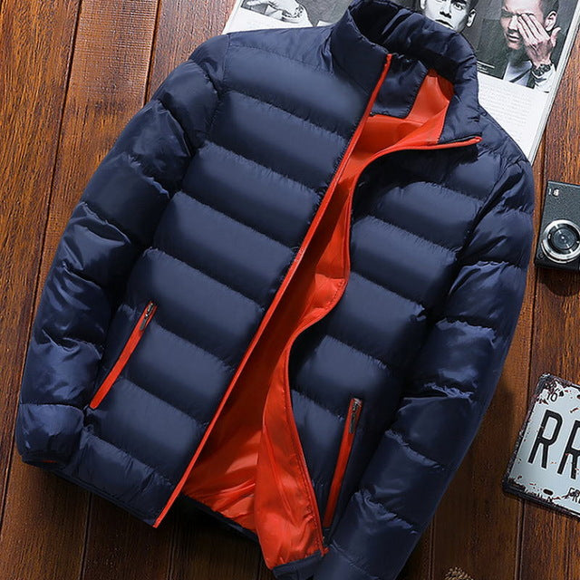 2019 New Winter Jackets Parka Men Autumn Winter Warm Outwear Brand Slim Mens Coats Casual Printed Jackets