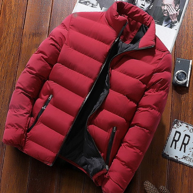 2019 New Winter Jackets Parka Men Autumn Winter Warm Outwear Brand Slim Mens Coats Casual Printed Jackets