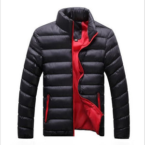 Winter Jacket Men 2019 Fashion Stand Collar Male Parka Jacket Mens Solid Thick Jackets and Coats Man Winter Parkas M-4XL