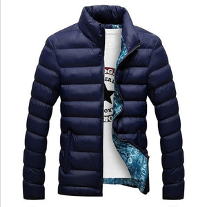 Winter Jacket Men 2019 Fashion Stand Collar Male Parka Jacket Mens Solid Thick Jackets and Coats Man Winter Parkas M-4XL