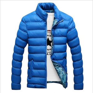 Winter Jacket Men 2019 Fashion Stand Collar Male Parka Jacket Mens Solid Thick Jackets and Coats Man Winter Parkas M-4XL