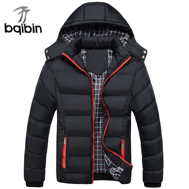 2019 New Men Winter Jacket Coats Quality Cotton Padded Hooded Wadded Thick Warm Outerwear Casual Male Parkas XL-4XL