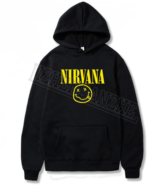 Nirvana Fashion Brand Men's Hoodies 2019 Spring Autumn Male Casual Women Hoodies Sweatshirts Men's  Sweatshirt Tops