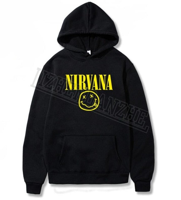 Nirvana Fashion Brand Men's Hoodies 2019 Spring Autumn Male Casual Women Hoodies Sweatshirts Men's  Sweatshirt Tops
