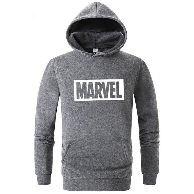 Brand 2019 New Winter Brand Sweatshirt Men's High Quality MARVEL Letter Print Fashion Men's Hoodie Clothing Size M-XXL