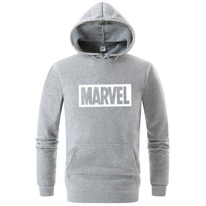 Brand 2019 New Winter Brand Sweatshirt Men's High Quality MARVEL Letter Print Fashion Men's Hoodie Clothing Size M-XXL