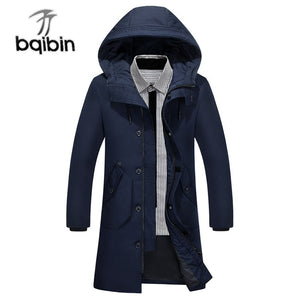 2019 White Duck Down Men's Jackets Quality Handsome Warm Long Fashion Business Winter Clothing Casual Coat Male Parkas