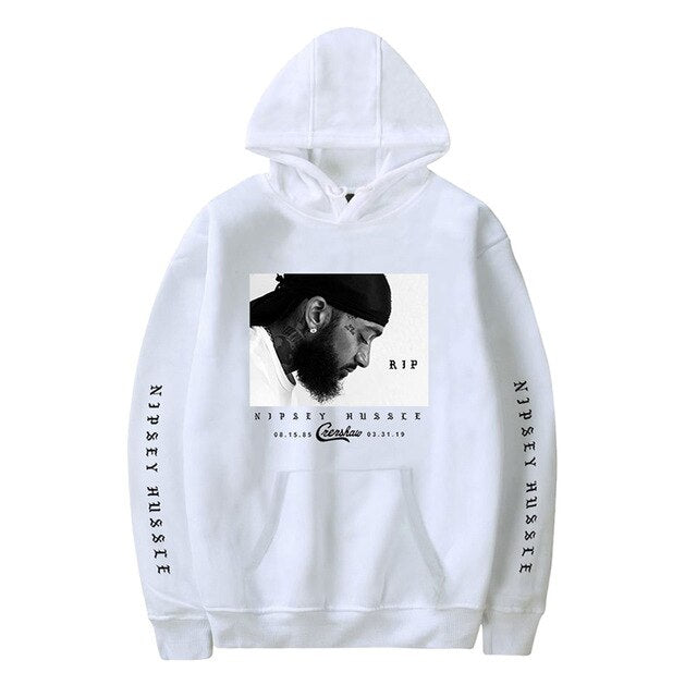 Hoodie Nipsey Hussle Men Unisex Sweatshirt Streetwear Women Teenager Boy Oversize 2XS - 4XL Casual Fashion White Black Gray