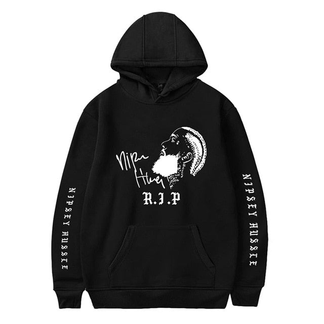 Hoodie Nipsey Hussle Men Unisex Sweatshirt Streetwear Women Teenager Boy Oversize 2XS - 4XL Casual Fashion White Black Gray