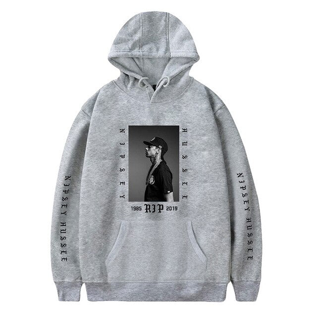 Hoodie Nipsey Hussle Men Unisex Sweatshirt Streetwear Women Teenager Boy Oversize 2XS - 4XL Casual Fashion White Black Gray