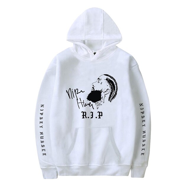 Hoodie Nipsey Hussle Men Unisex Sweatshirt Streetwear Women Teenager Boy Oversize 2XS - 4XL Casual Fashion White Black Gray