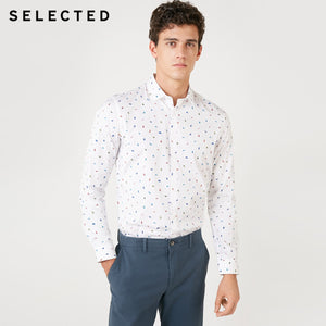 SELECTED Men's Slim Fit 100% Cotton Shirt S|418405522